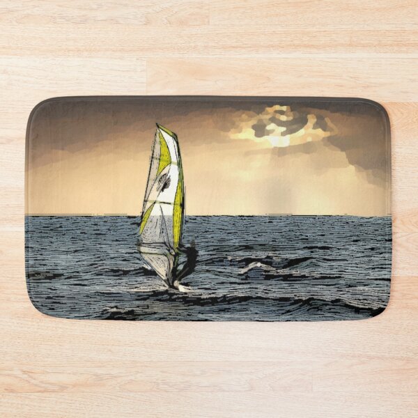 Item preview, Wind Surfing under Sunset designed and sold by OnigiriDoctor.
