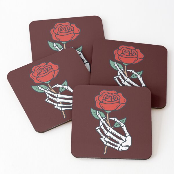 Item preview, Skeleton Hand with Rose designed and sold by rukurustudio.
