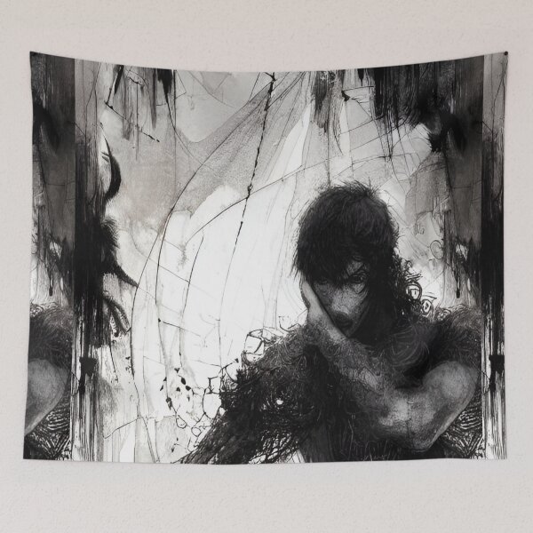 Item preview, Black phantom deathcore art designed and sold by Ascooepics.