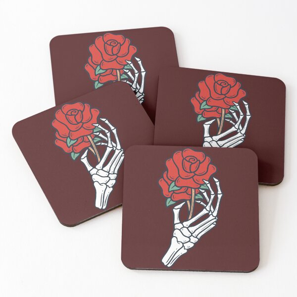 Item preview, Skeleton Hand with Rose designed and sold by rukurustudio.