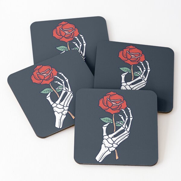 Item preview, Skeleton Hand with Rose designed and sold by rukurustudio.