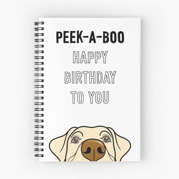 Item preview, Peek-A-Boo Labrador Birthday Greeting designed and sold by Adam Regester.
