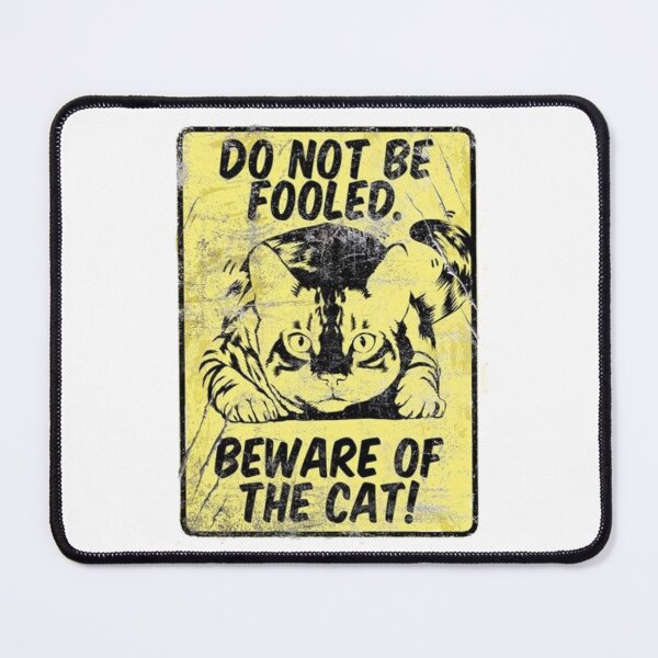Item preview, BEWARE OF CAT | Funny Black Cat designed and sold by Stevenobinsun.