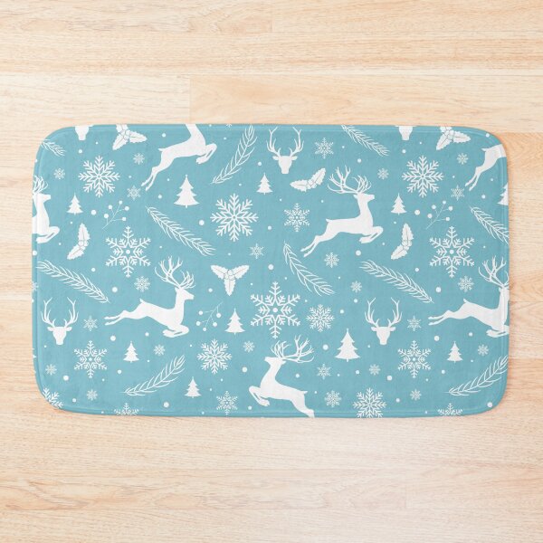 Item preview, Snowflakes and Reindeer Winter Christmas Holiday Pattern designed and sold by wildberriesph.