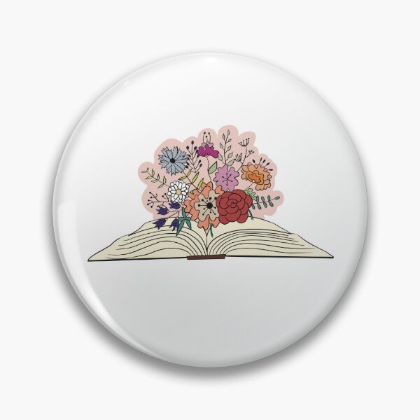 Item preview, Open Book with floral illustration designed and sold by ClariseDesigns.