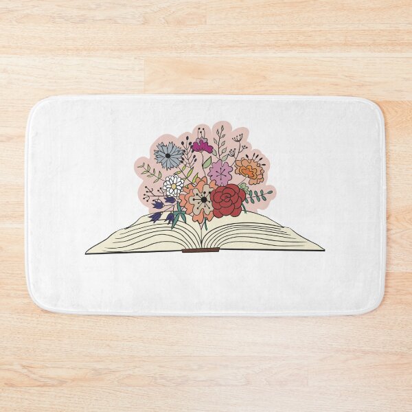 Item preview, Open Book with floral illustration designed and sold by ClariseDesigns.