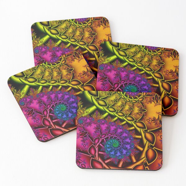 Item preview, Colourful Fractal Spirals designed and sold by pinkal.