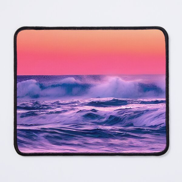 Item preview, blue ocean waves, yellow orange vibes, retro #12 designed and sold by supeart.