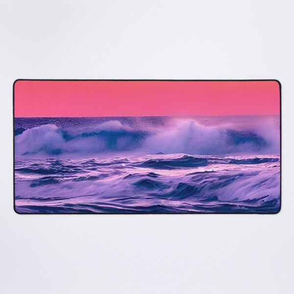 Item preview, blue ocean waves, yellow orange vibes, retro #12 designed and sold by supeart.