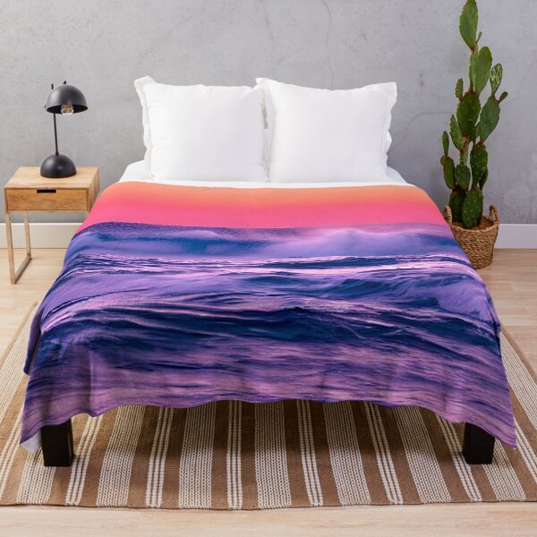 Item preview, blue ocean waves, yellow orange vibes, retro #12 designed and sold by supeart.