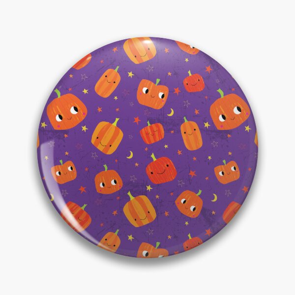Item preview, Halloween pumpkins pattern designed and sold by KathWatmough.