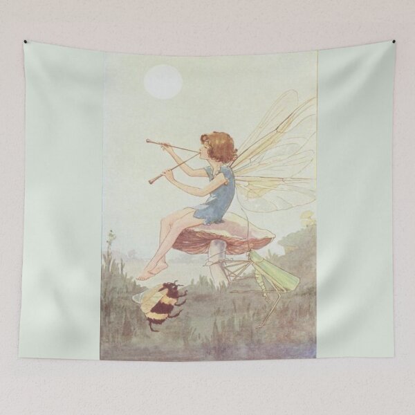 Item preview, Vintage Fairy Playing Flutes  designed and sold by artemisxluna89.