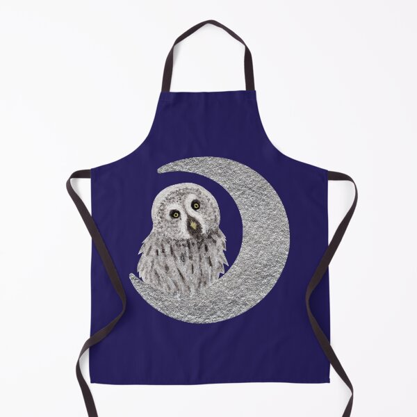 Item preview, Watercolor Great Grey Owl & Moon designed and sold by Krystal280791 Shop.