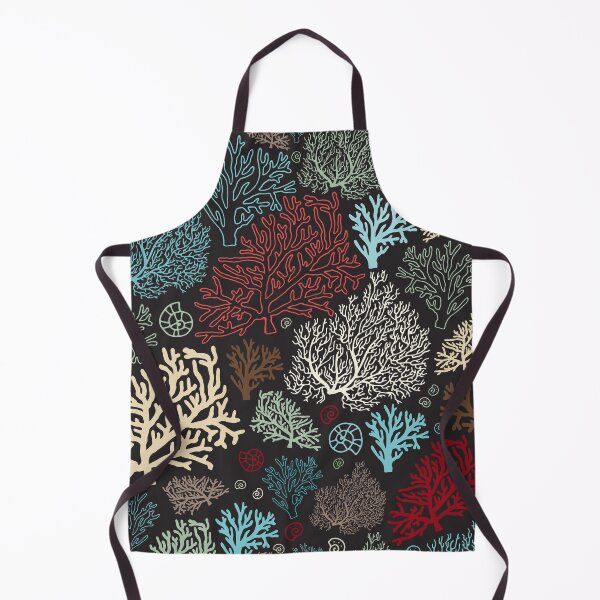 Item preview, Ocean corals on the dark background designed and sold by HelgaScand.