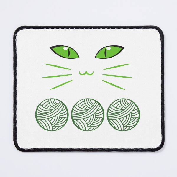 Item preview, Crochet Cat - Crochet Puns Memes Cute Cat Watching Yarn Funny in Green Color designed and sold by MisPuHoney.