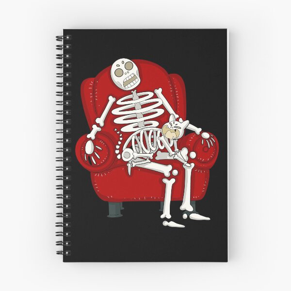 Item preview, Spooky skeleton horror halloween cat designed and sold by tactooncat.