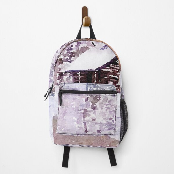 Item preview, Watercolor Snow Cabin designed and sold by TheArtCave.