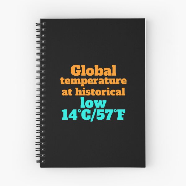 Item preview, Global temperature at historical low 14°C/57°F designed and sold by hinteo.