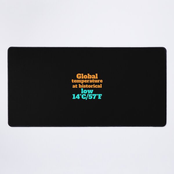 Item preview, Global temperature at historical low 14°C/57°F designed and sold by hinteo.
