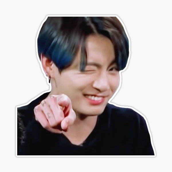 Jungkook BTS lovely face wink army