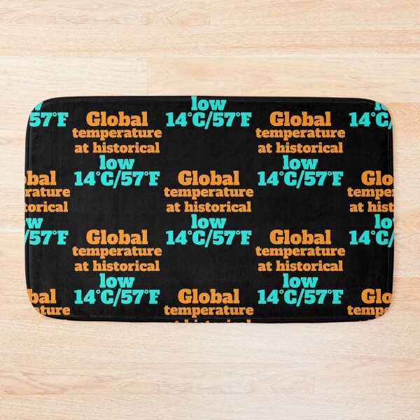 Item preview, Global temperature at historical low 14°C/57°F designed and sold by hinteo.