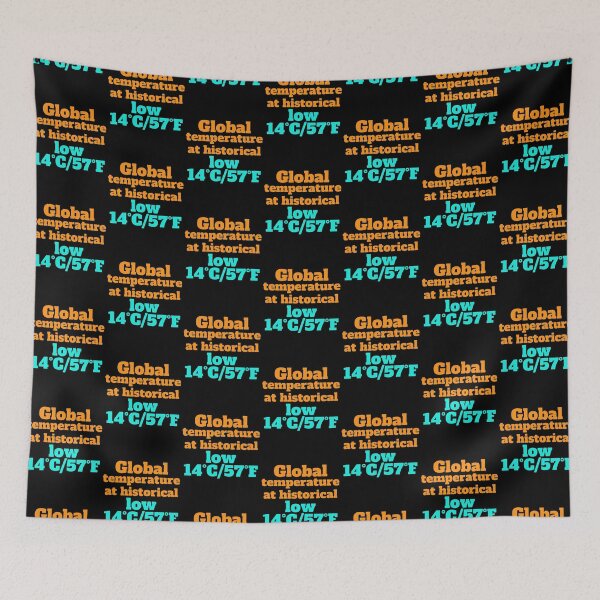 Item preview, Global temperature at historical low 14°C/57°F designed and sold by hinteo.