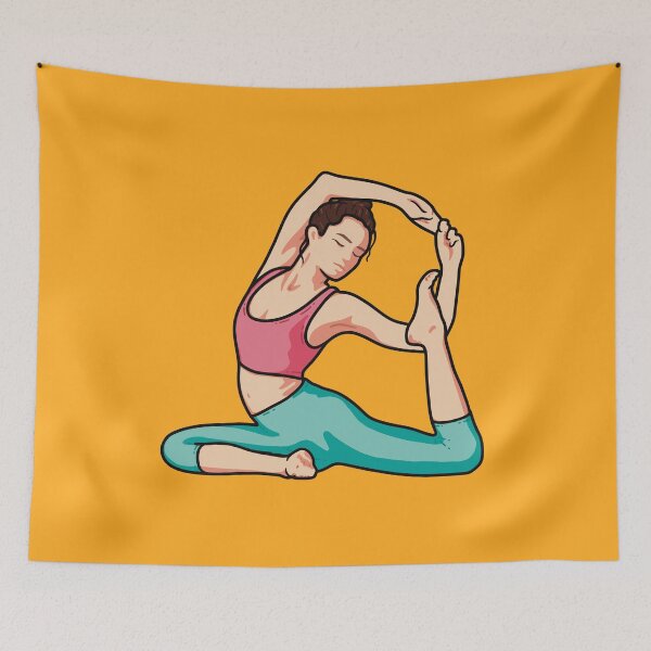 Item preview, Yoga Girl Mermaid Pose  designed and sold by Harry Draws Straws.