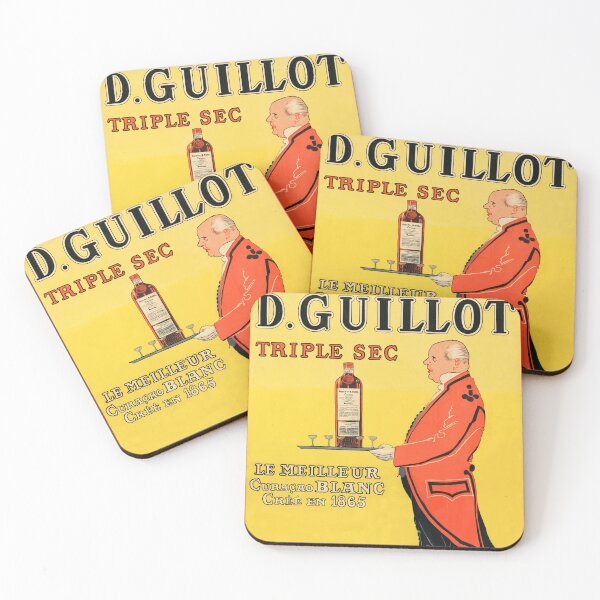 Item preview, D GUILLOT Triple Sec CURACAO 1895 Vintage France Liqueur Poster by Gousse Henri designed and sold by retroposters.