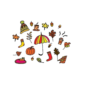 Artwork thumbnail, Fall Pattern 1 by SagaciousDesign