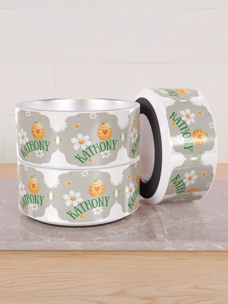 Alternate view of Kathony Beehive Green Pet Bowl