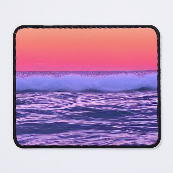 Item preview, blue ocean waves, yellow orange vibes, retro #14 designed and sold by supeart.