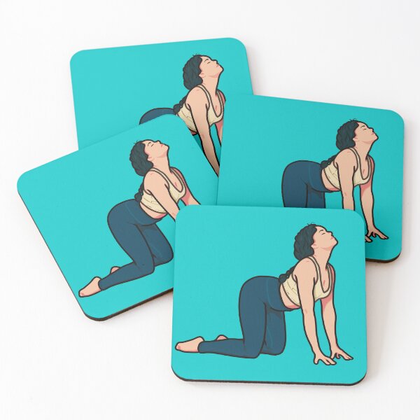 Item preview, Yoga Girl Cat Cow Pose  designed and sold by Harry Draws Straws.