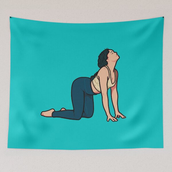 Item preview, Yoga Girl Cat Cow Pose  designed and sold by Harry Draws Straws.