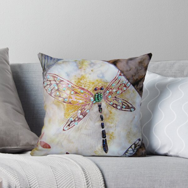 Item preview, BEADED DRAGONFLY QUILT DETAIL designed and sold by Jean Gregory Evans.