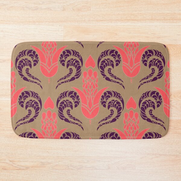 Item preview, Hamsa and Waves Seamless Pattern Neon designed and sold by Anakathrin.