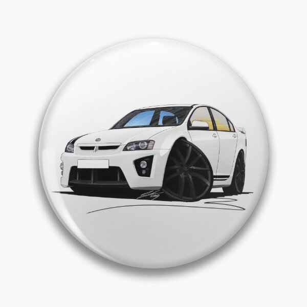 Artikelvorschau, Opel VXR8 Bathurst Weiß (Schwarze Felgen) entworfen und verkauft von Yeomans Cartoons.