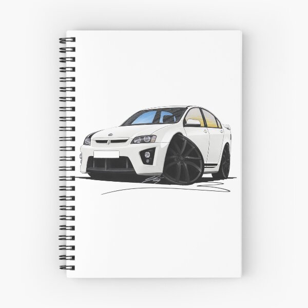 Item preview, Vauxhall VXR8 Bathurst White (Black wheels) designed and sold by Yeomans Cartoons.