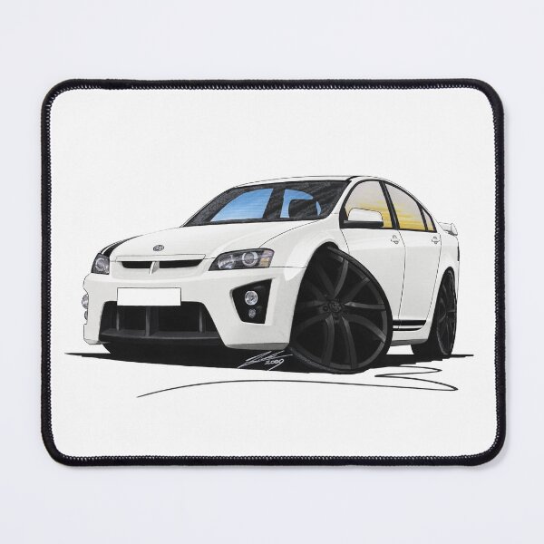 Item preview, Vauxhall VXR8 Bathurst White (Black wheels) designed and sold by Yeomans Cartoons.