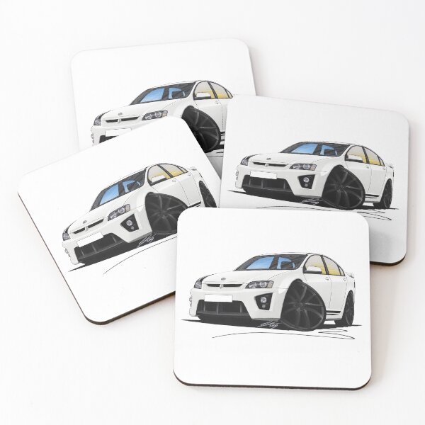 Item preview, Vauxhall VXR8 Bathurst White (Black wheels) designed and sold by Yeomans Cartoons.
