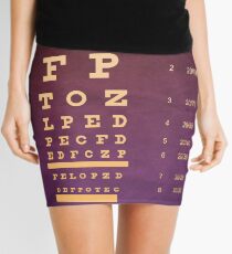 Custom Eye Chart Mini Skirt