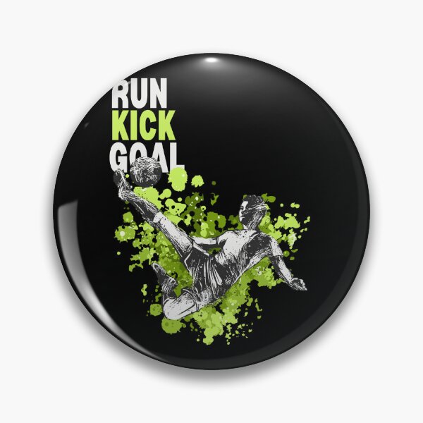 Item preview, 'Run Kick Goal' Soccer Player Kicking Ball Illustration designed and sold by deepakrode7.