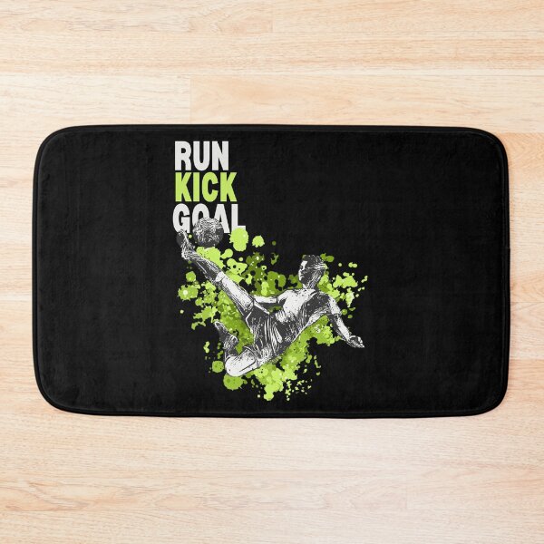 Item preview, 'Run Kick Goal' Soccer Player Kicking Ball Illustration designed and sold by deepakrode7.