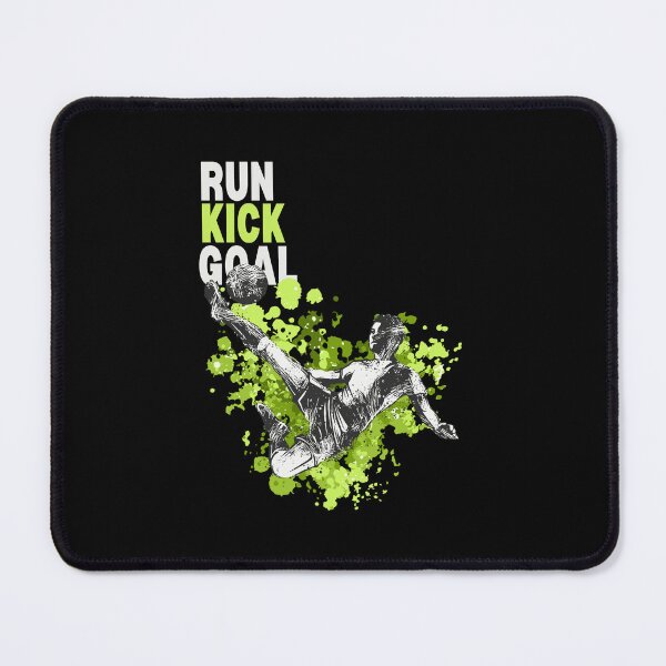 Item preview, 'Run Kick Goal' Soccer Player Kicking Ball Illustration designed and sold by deepakrode7.