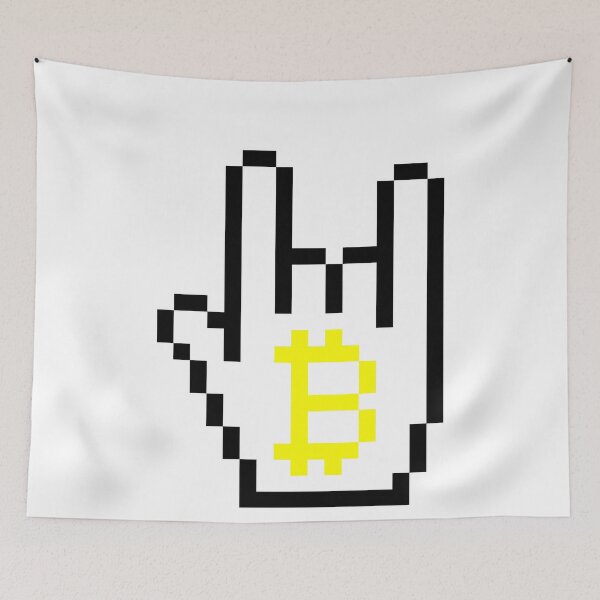 Item preview, Bitcoin Pixel Crypto Currency Icon Hand  designed and sold by Pixelstar95.