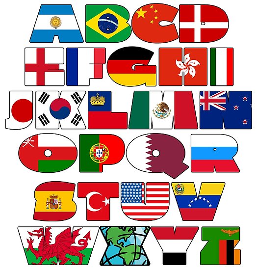 Alphabet Country Flags