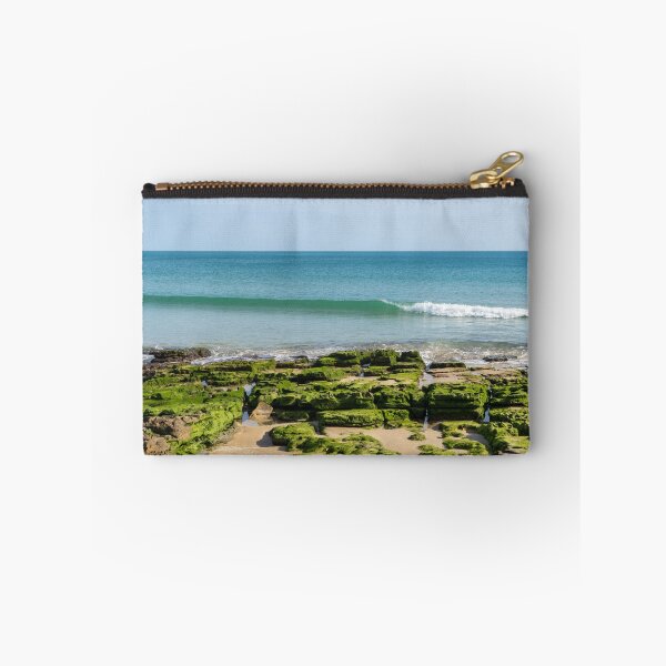 Item preview, Bold Green Seaweed - Low Tide at Praia da Luz Gold Coast Algarve Portugal designed and sold by Georgia Mizuleva.