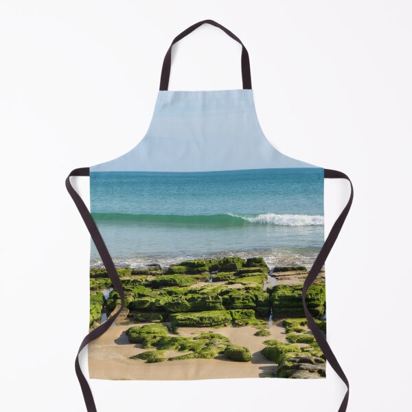 Item preview, Bold Green Seaweed - Low Tide at Praia da Luz Gold Coast Algarve Portugal designed and sold by Georgia Mizuleva.