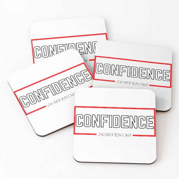 Item preview, CONFIDENCE 24/SEVEN/365 white background 2 designed and sold by KingsManKind.