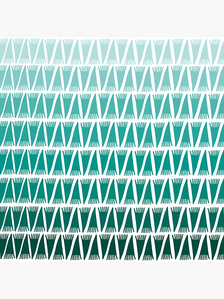 Teepee Gradient Green by caligrafica