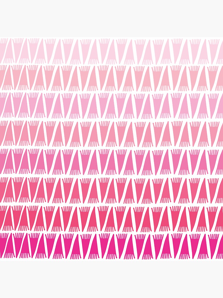 Teepee Gradient Pink by caligrafica